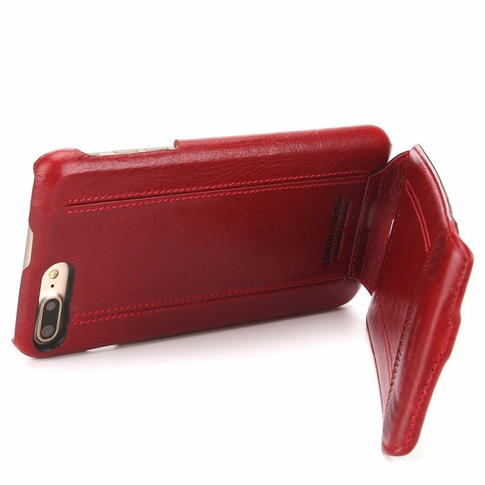 Кожаный чехол флип Pierre Cardin для iPhone 7 Красный - Изображение 99044