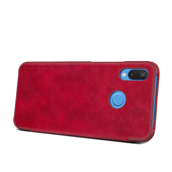 Чехол книжка Nillkin Qin Leather Case для Huawei P20 Lite Красный - Изображение 99062