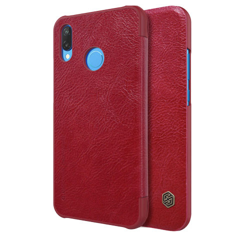 Чехол книжка Nillkin Qin Leather Case для Huawei P20 Lite Красный - Изображение 99068