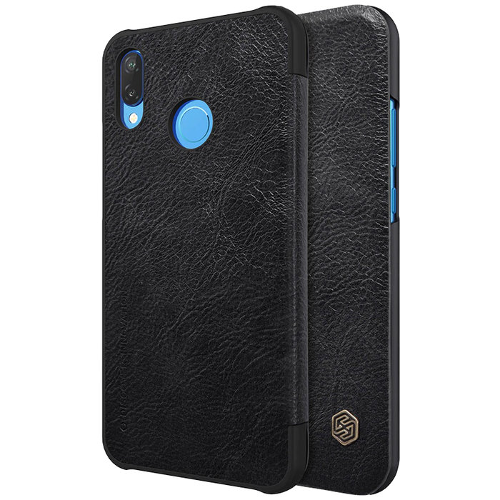 Чехол книжка Nillkin Qin Leather Case для Huawei P20 Lite Черный - Изображение 100246