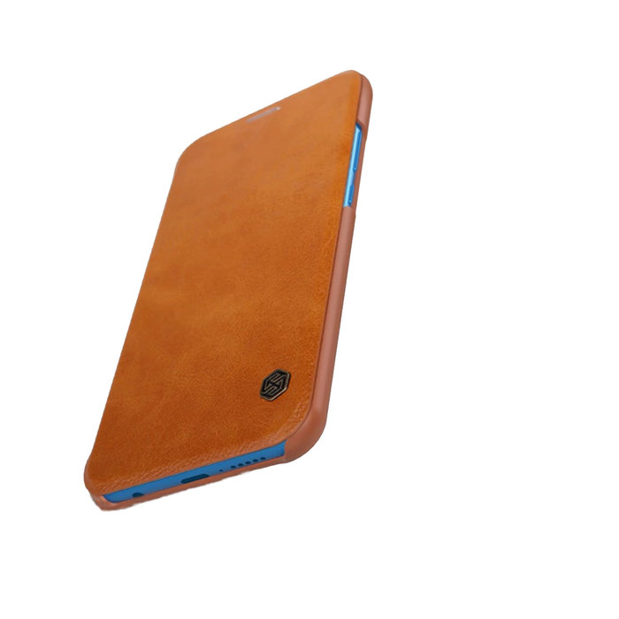 Чехол книжка Nillkin Qin Leather Case для Huawei P20 Lite Коричневый - Изображение 99451