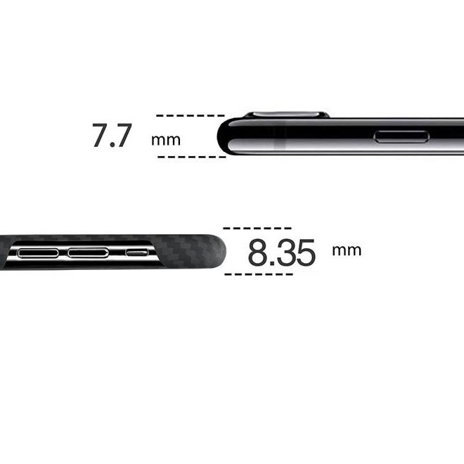 Чехол накладка Pitaka MagCase для iPhone Xs Черно-серый - Изображение 107913