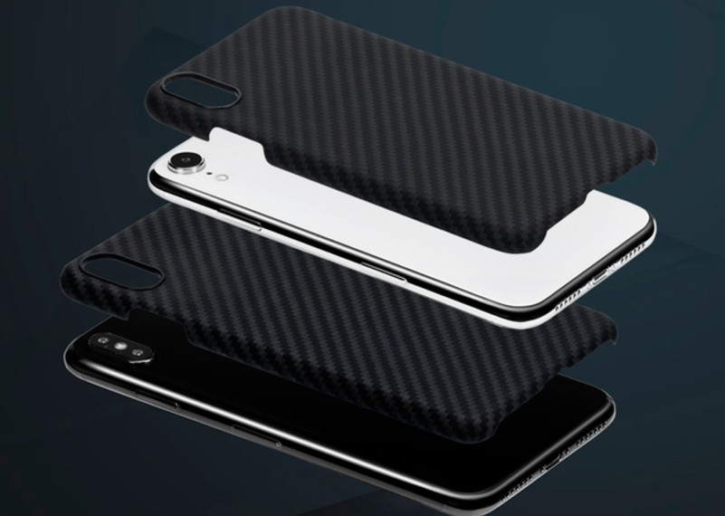 Чехол накладка Pitaka MagCase для iPhone Xs Черно-серый