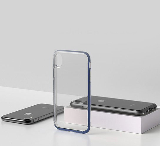 Чехол накладка VRS Design Crystal Bumper для iPhone Xs Max Черный - Изображение 108084