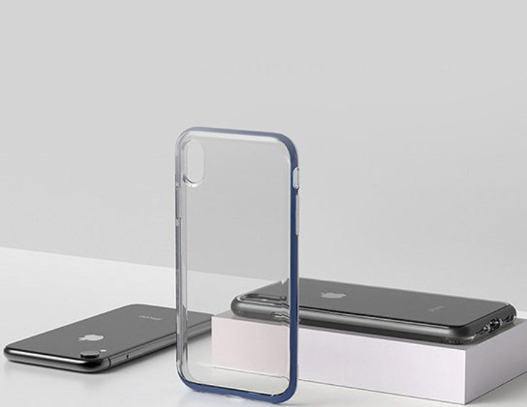 Чехол накладка VRS Design Crystal Bumper для iPhone Xs Max Черный