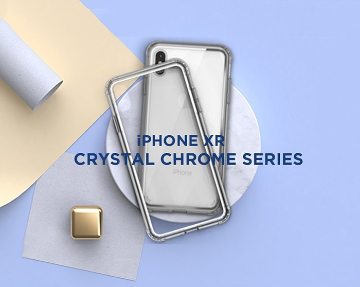 Чехол накладка VRS Design Crystal Chrome для iPhone Xr Прозрачный - Изображение 108372