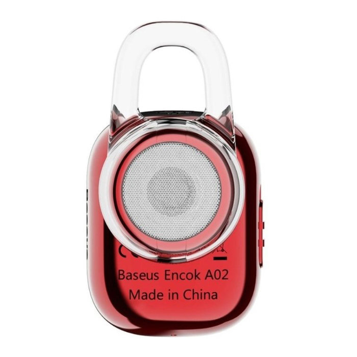 Беспроводная Bluetooth гарнитура для телефона Baseus Mini Wireless Earphone A02 Красная - Изображение 108953
