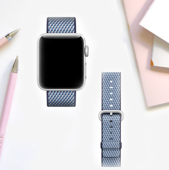 Ремешок нейлоновый Woven Nylon для Apple Watch (42мм) Серый - Изображение 109375