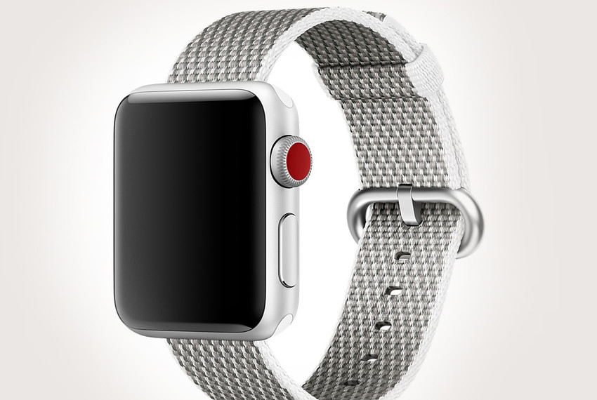 Ремешок нейлоновый Woven Nylon для Apple Watch (44мм) Серый