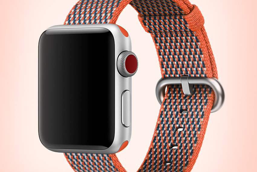 Ремешок нейлоновый Woven Nylon для Apple Watch (38мм) Оранжевый