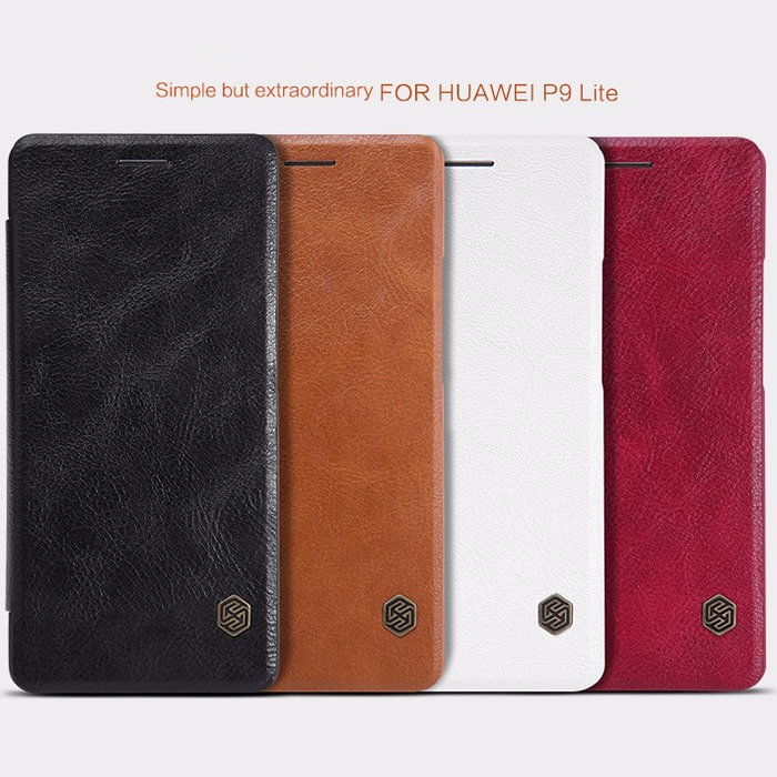 Чехол книжка Nillkin Qin Leather Case для Huawei P9 Lite Черный - Изображение 100026