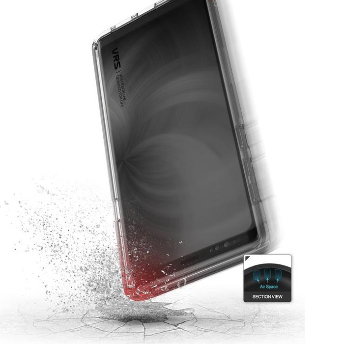 Чехол накладка VRS Design Crystal Bumper для Samsung Galaxy Note 9 Серебро - Изображение 110183