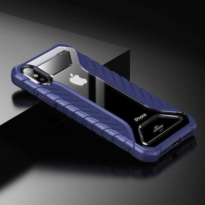 Чехол накладка Baseus Race Case для iPhone Xs Max Синий - Изображение 110843