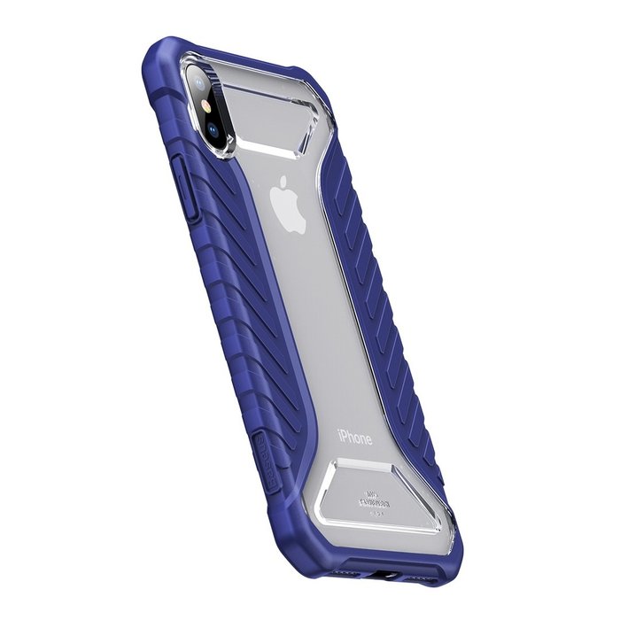 Чехол накладка Baseus Race Case для iPhone Xs Синий - Изображение 113007