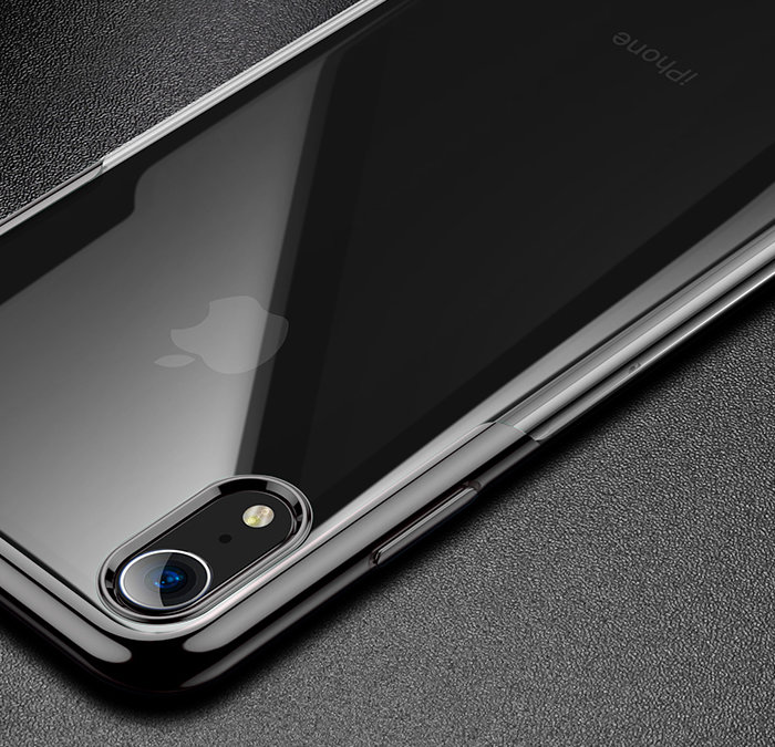 Чехол накладка Baseus Shining Case для iPhone Xr Черный - Изображение 111137