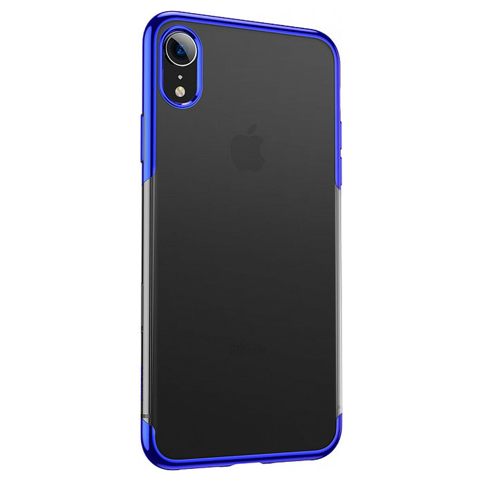 Чехол накладка Baseus Shining Case для iPhone Xr Синий - Изображение 111236