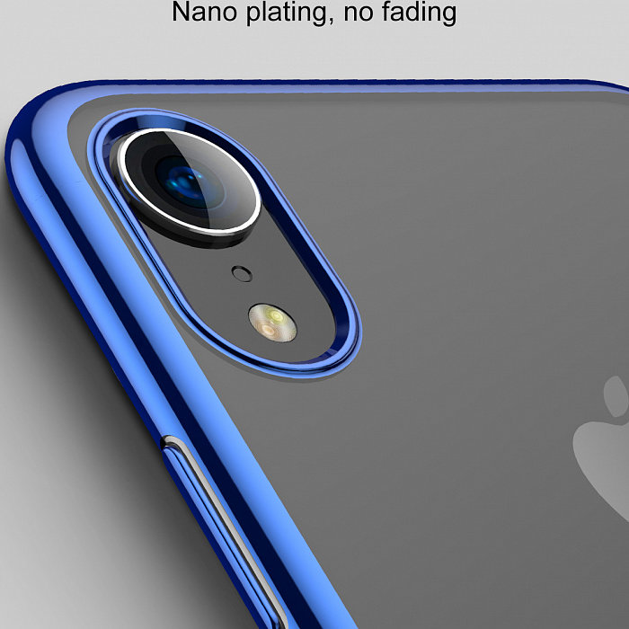 Чехол накладка Baseus Shining Case для iPhone Xr Синий - Изображение 111254