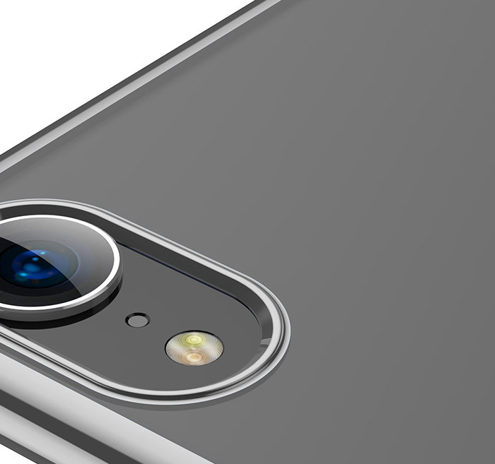 Чехол накладка Baseus Shining Case для iPhone Xr Серебро - Изображение 111281