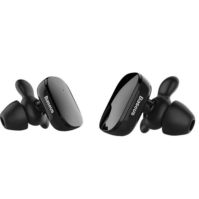 Беспроводные вакуумные Bluetooth наушники вкладыши с микрофоном Baseus Encok W02 Чёрные - Изображение 100469