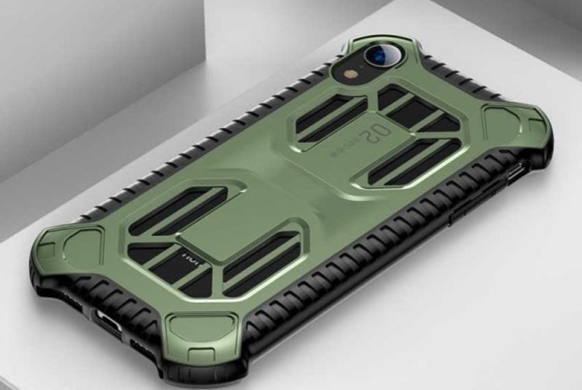 Чехол накладка Baseus Cold Front Сooling Case для iPhone Xr Зеленый