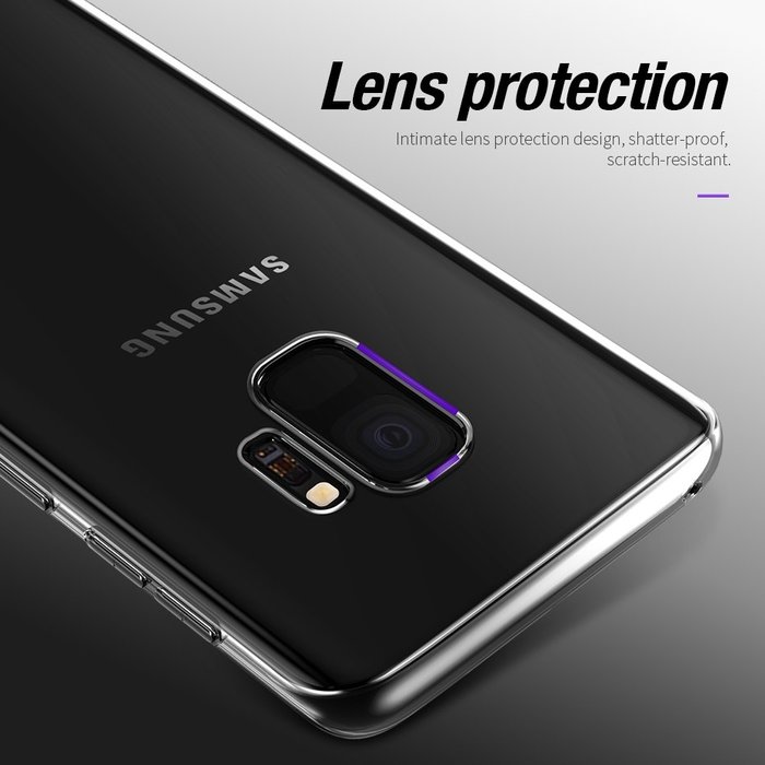 Силиконовый чехол накладка Hoco Transparent TPU для Samsung Galaxy S9 Прозрачный - Изображение 112584