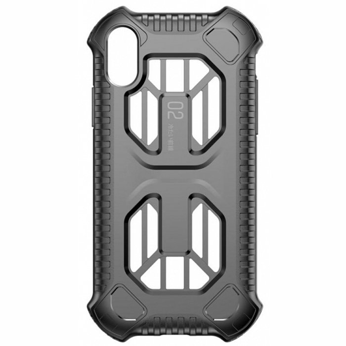 Чехол накладка Baseus Cold Front Сooling Case для iPhone Xs Черный - Изображение 112947