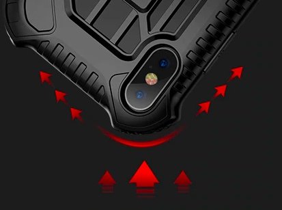 Чехол накладка Baseus Cold Front Сooling Case для iPhone Xs Черный - Изображение 112956