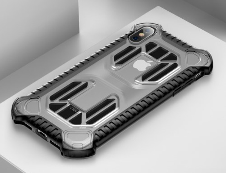 Чехол накладка Baseus Cold Front Сooling Case для iPhone Xs Прозрачный