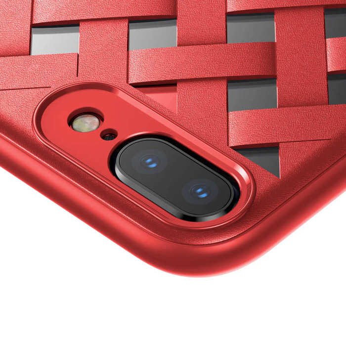 Чехол накладка Baseus Paper для iPhone 8 Plus Красный - Изображение 113163