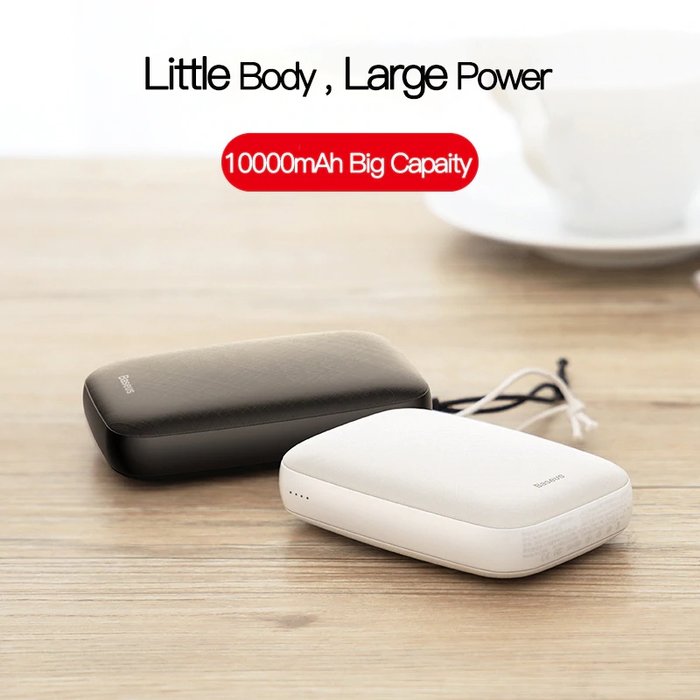 Внешний аккумулятор для телефона Baseus Power Bank Mini Q 10000mAh Белый - Изображение 113699