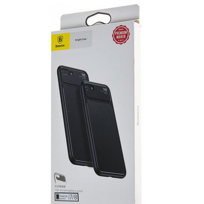 Чехол накладка Baseus Knight Case для iPhone 8 Черный - Изображение 115111