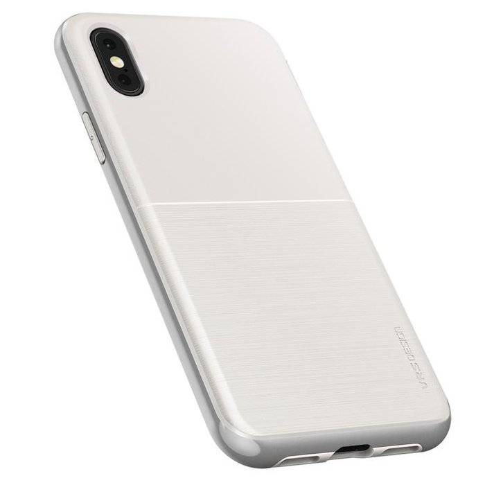 Чехол накладка VRS Design High Pro Shield для iPhone Xs Бело-Серый - Изображение 114341
