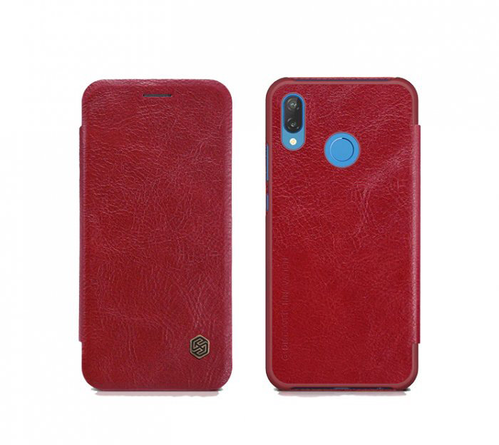 Чехол книжка Nillkin Qin Leather Case для Huawei P20 Lite Красный - Изображение 100281