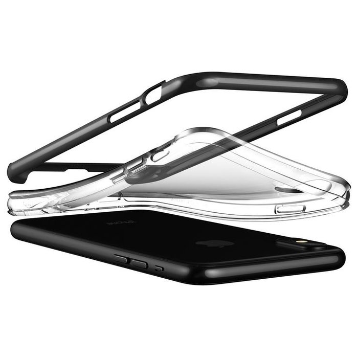 Чехол накладка VRS Design Crystal Bumper Case для iPhone X Черный - Изображение 114668