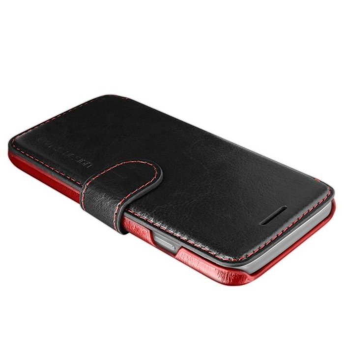 Кожаный чехол книжка VRS Design Layered Dandy для iPhone 7 Plus Черный - Изображение 115021