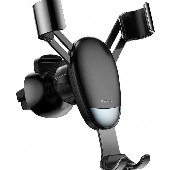 Автомобильный держатель для телефона в воздуховод Baseus Mini Gravity Holder Черный - Изображение 115487