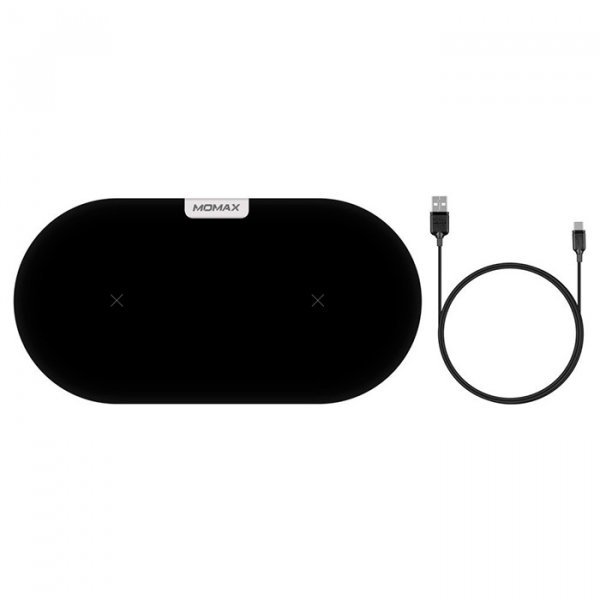 Беспроводное зарядное устройство Momax Q.Pad Dual Wireless Charger Черное - Изображение 116151