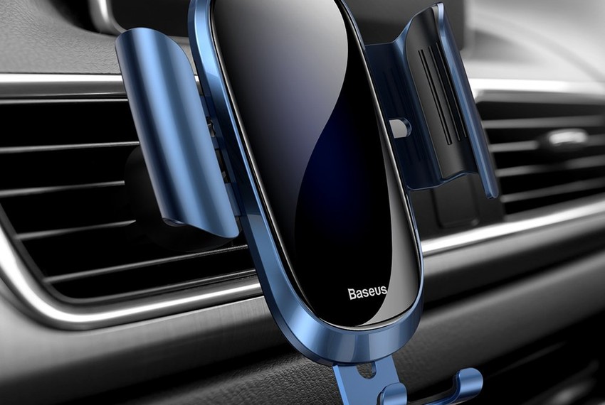 Автомобильный держатель для телефона в воздуховод Baseus Future Gravity Cиний