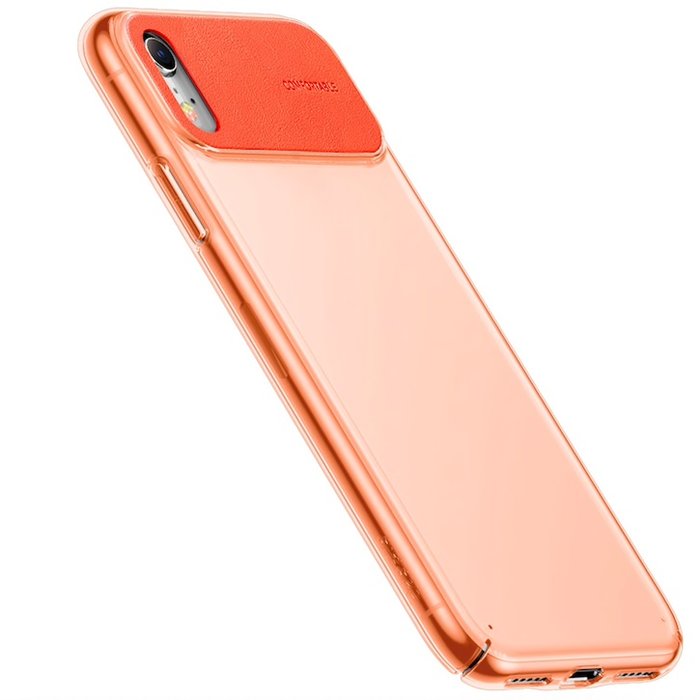 Чехол накладка Baseus Comfortable для iPhone Xr Оранжевый - Изображение 117674