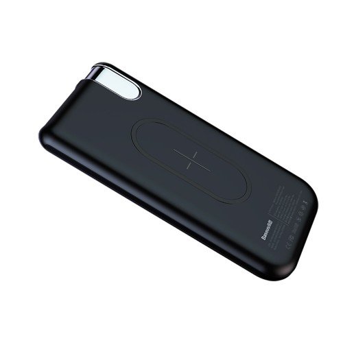 Внешний аккумулятор для телефона Baseus Thin Version 10000 mAh Чёрный - Изображение 117747