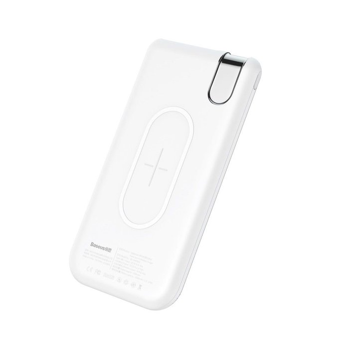 Внешний аккумулятор для телефона Baseus Thin Version 10000 mAh Белый - Изображение 117765