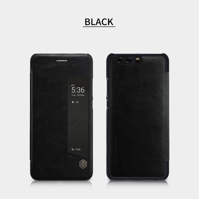 Чехол книжка Nillkin Qin Leather Case для Huawei P10 Черный - Изображение 101975