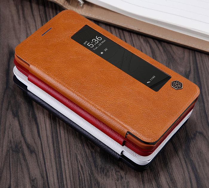Чехол книжка Nillkin Qin Leather Case для Huawei P10 Коричневый - Изображение 102008