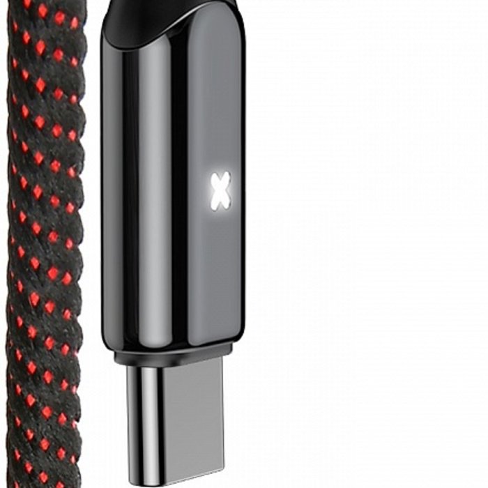Кабель Baseus X-type Light 3А USB - Type C 1м Черный - Изображение 118525