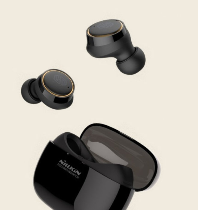Беспроводные вакуумные Bluetooth наушники с микрофоном Nillkin Liberty TWS Черно-золотые - Изображение 119278