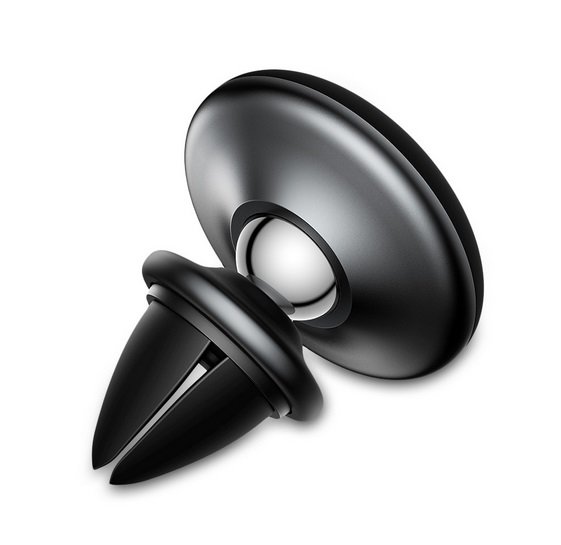 Автомобильный держатель для телефона в воздуховод Baseus Star Ring Magnetic Car Bracket Черный - Изображение 119308