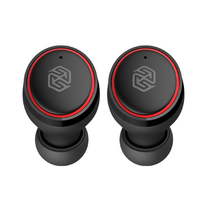 Беспроводные вакуумные Bluetooth наушники с микрофоном Nillkin Liberty TWS Чёрно-красные - Изображение 119331