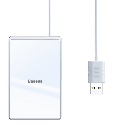Беспроводная зарядка для телефона Baseus Card Ultra-thin 15 Вт Белая - Изображение 119502