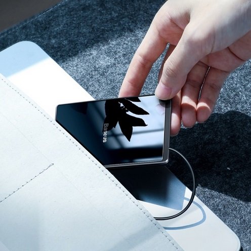 Беспроводная зарядка для телефона Baseus Card Ultra-thin 15 Вт Белая - Изображение 119508