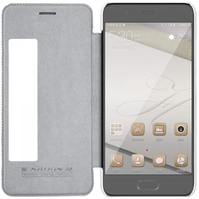 Чехол книжка Nillkin Qin Leather Case для Huawei P10 Белый - Изображение 102050
